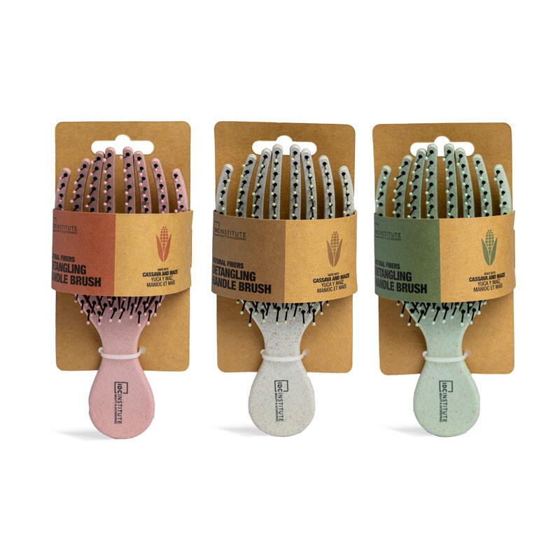  Perie de păr IDC Institute Natural Fiber Detangling Handle Brush